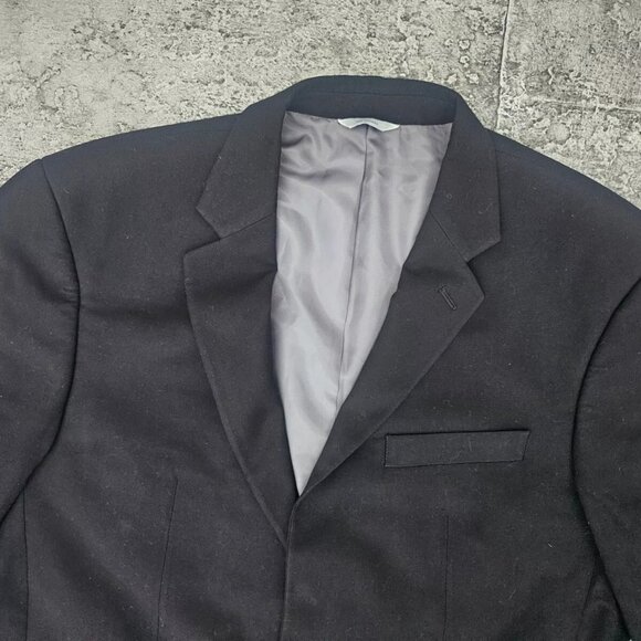 Croft & Barrow Men Blazer Black Classic Fit Sport Coat 2 Button Jacket Size 42L - Picture 3 of 8